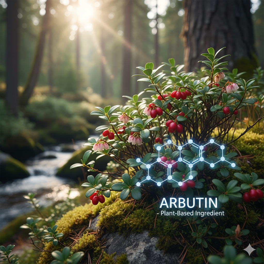 Arbutin jämnar ut hudtonen och minskar pigmentfläckar.