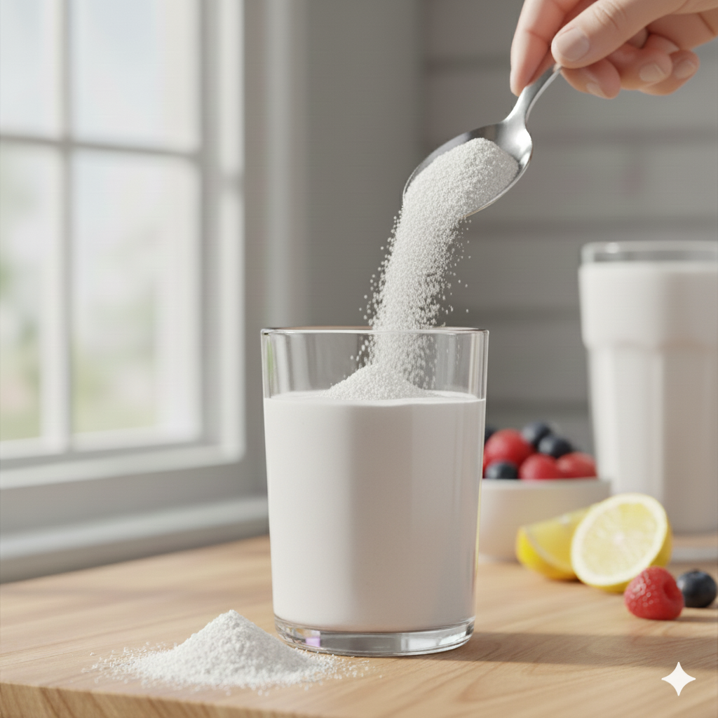 Kollagenpulver för huden – små effekter i studier, men starkare stöd för solskydd, retinoider och vitamin C.